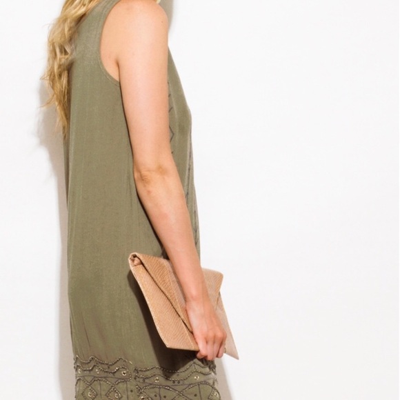 NEW Dress Sleeveless Scalloped Detail Hem Size M - Picture 2 of 5